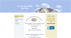 Desktop Screenshot of exteriorremodelingspecialists.com